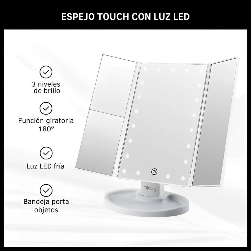 Espejo Luz Led Triple