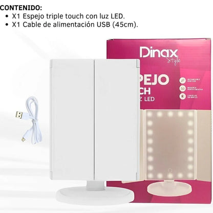 Espejo Luz Led Triple